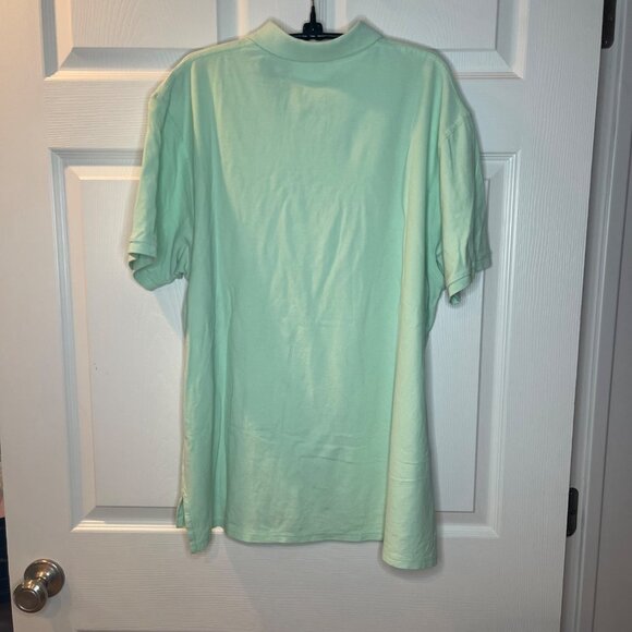 Simply Southern Polo Shirt Mens Size XL Green Pink Turtle Logo Preppy Cotton - Picture 3 of 10
